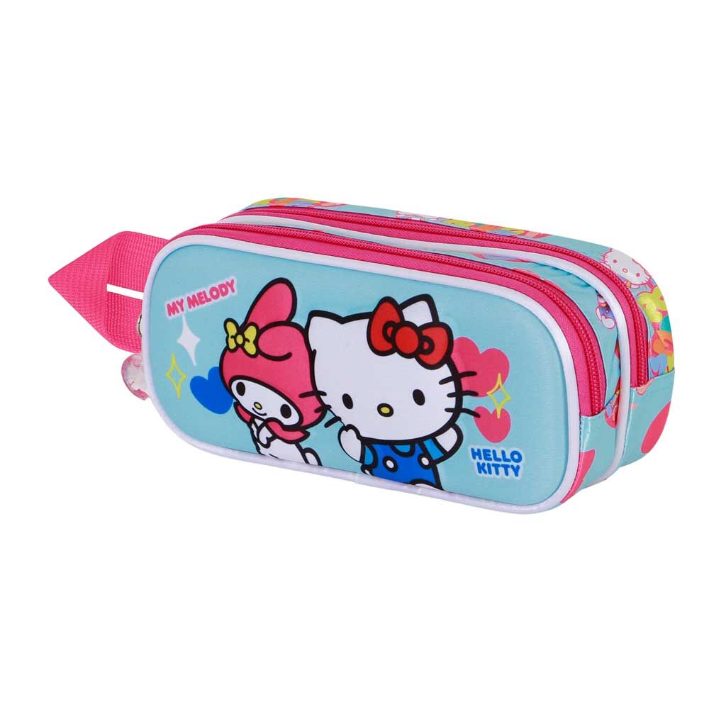 Portatodo 3D Friendship Hello Kitty doble Frikytopia