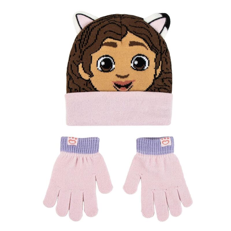 Set gorro y guantes La Casa de Muñecas de Gabby Frikytopia
