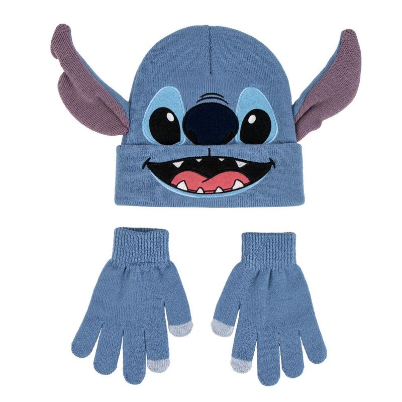 Set gorro y guantes Stitch Disney Frikytopia