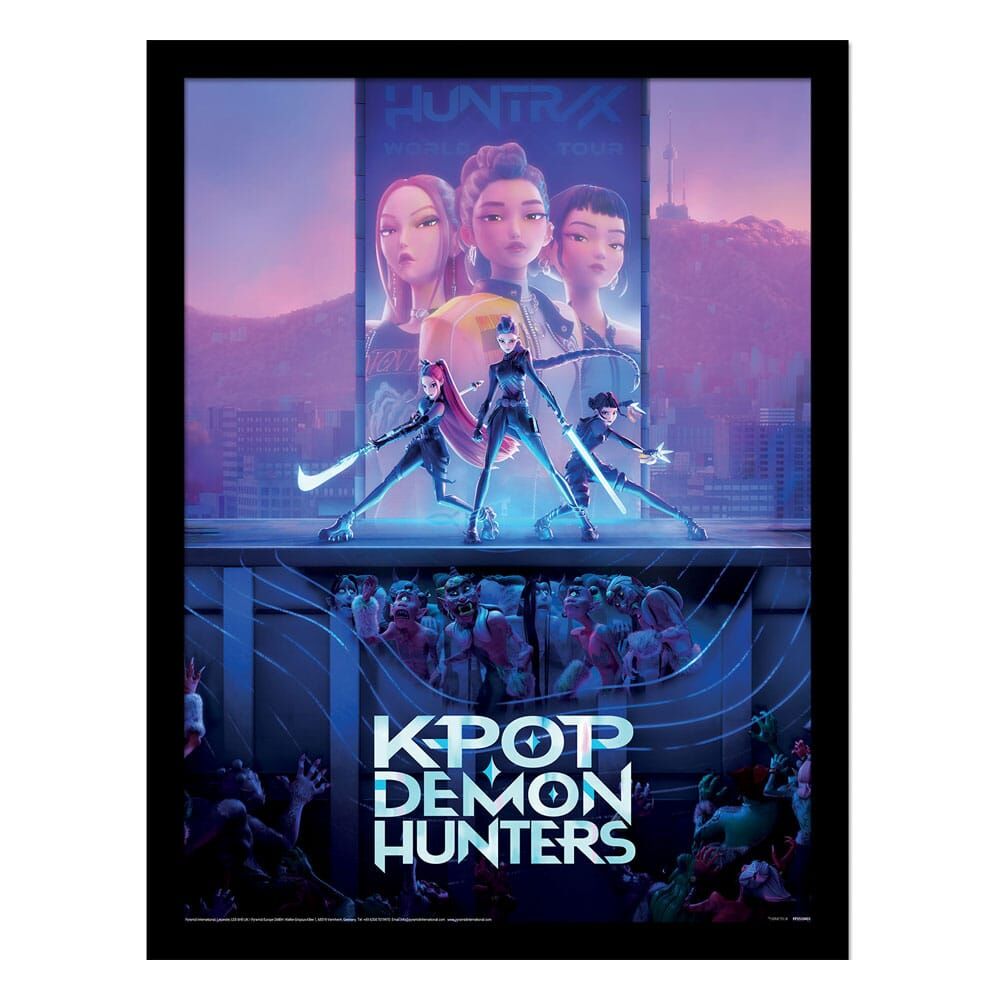 Las guerreras K-pop Póster Enmarcado Collector Print Movie Key Art