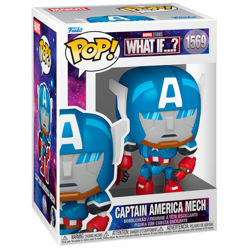 ¿Qué pasaría si...? Figura POP! Vinyl Captain America 9 cm