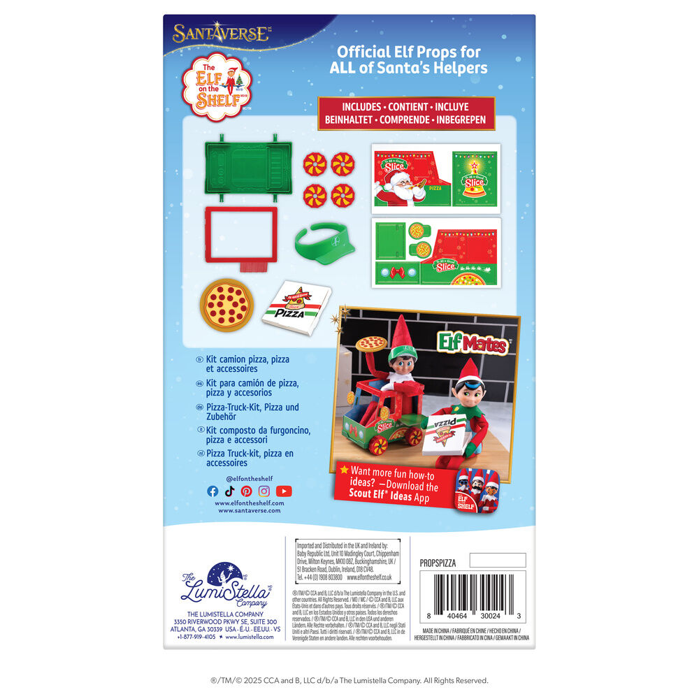 Accesorios repartidor de pizzas The Elf On the Shelf