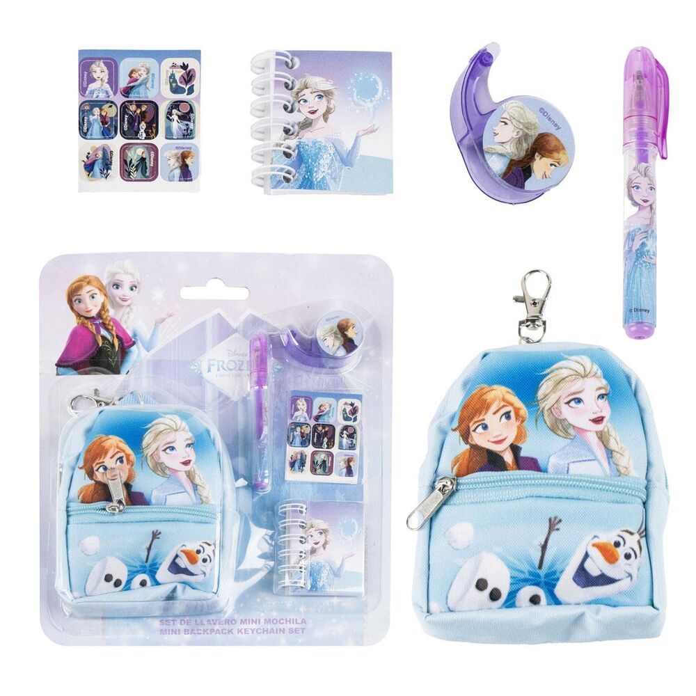 Set papeleria Mini Mochila Frozen Disney Frikytopia