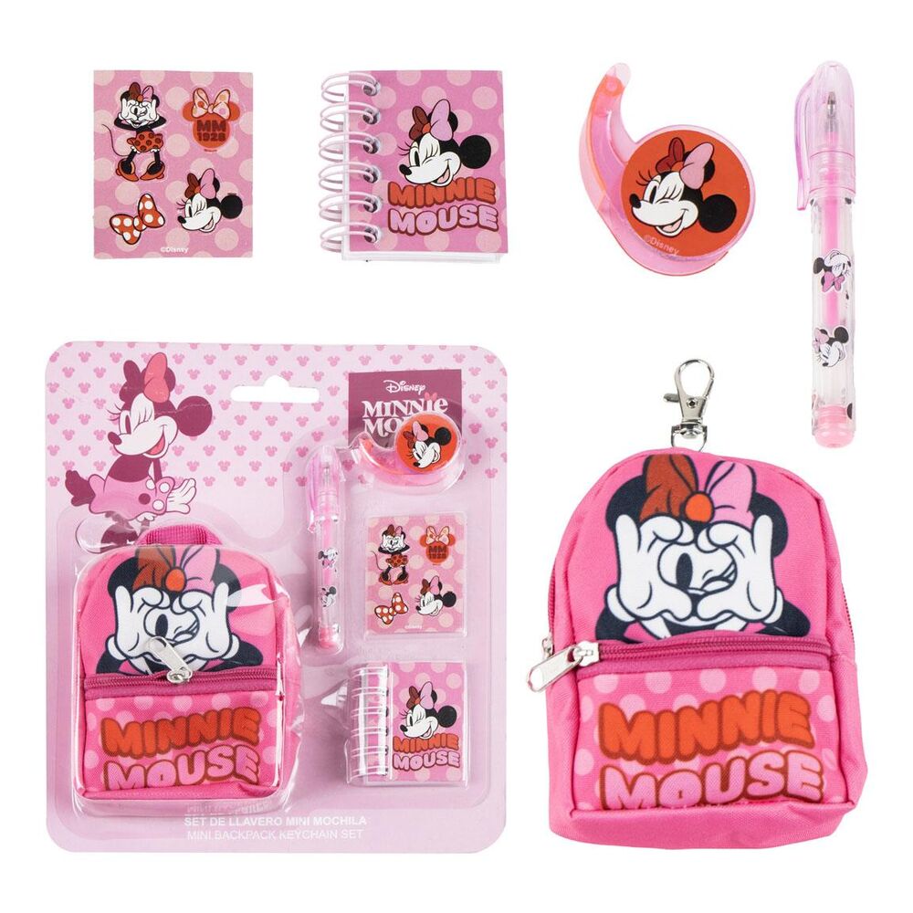 Set papeleria Mini Mochila Minnie Disney Frikytopia