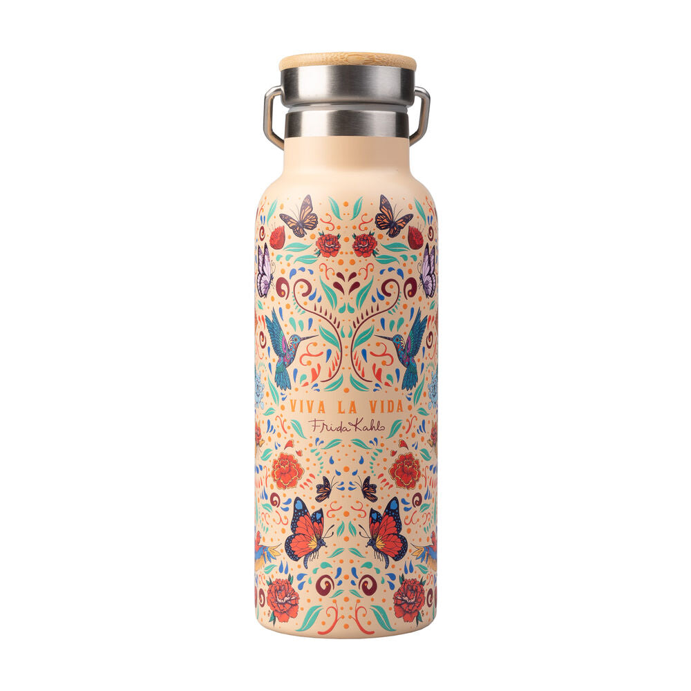 Botella acero inoxidable Viva la Vida Frida Kahlo 500ml Frikytopia
