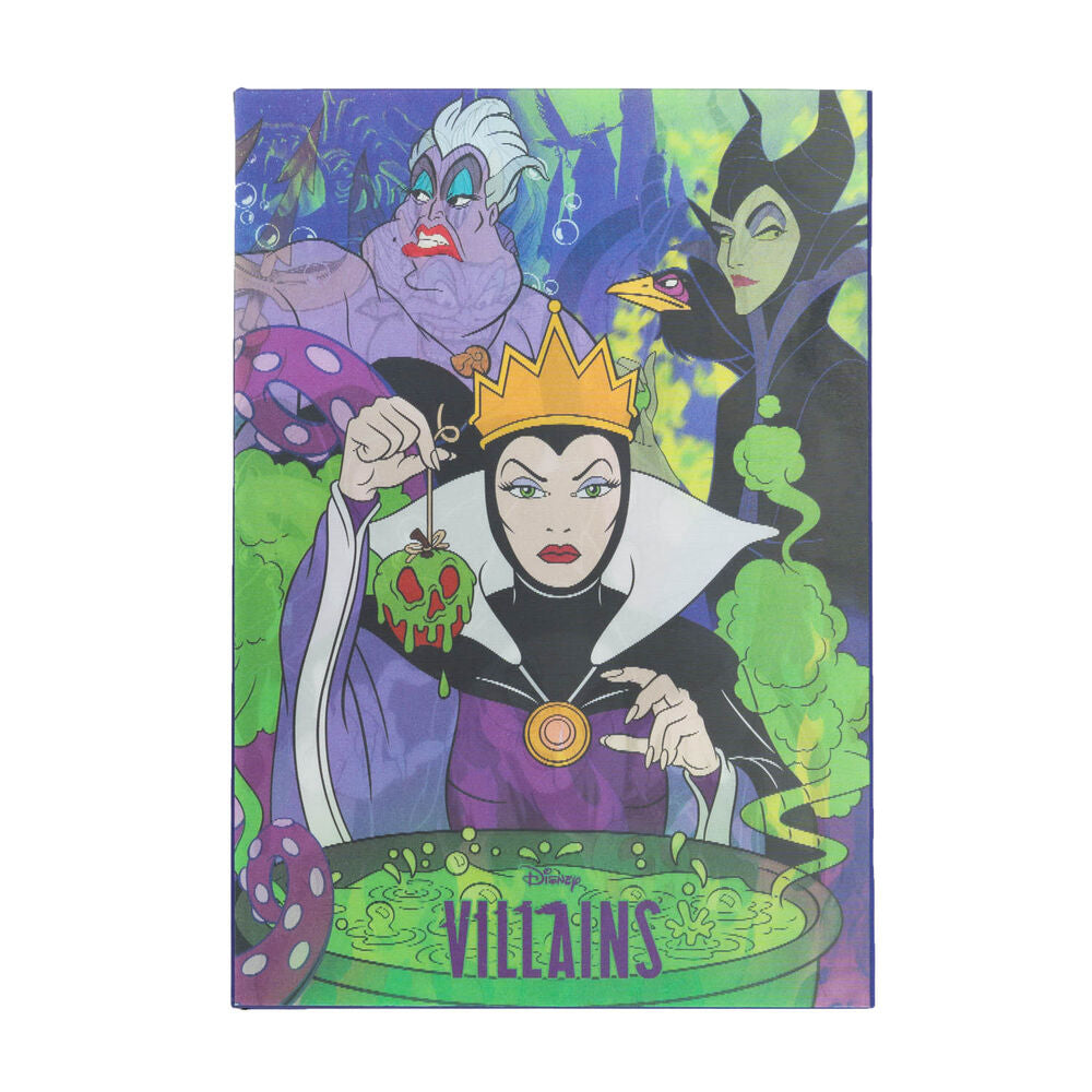 Cuaderno A5 Lenticular Villanas Disney Frikytopia