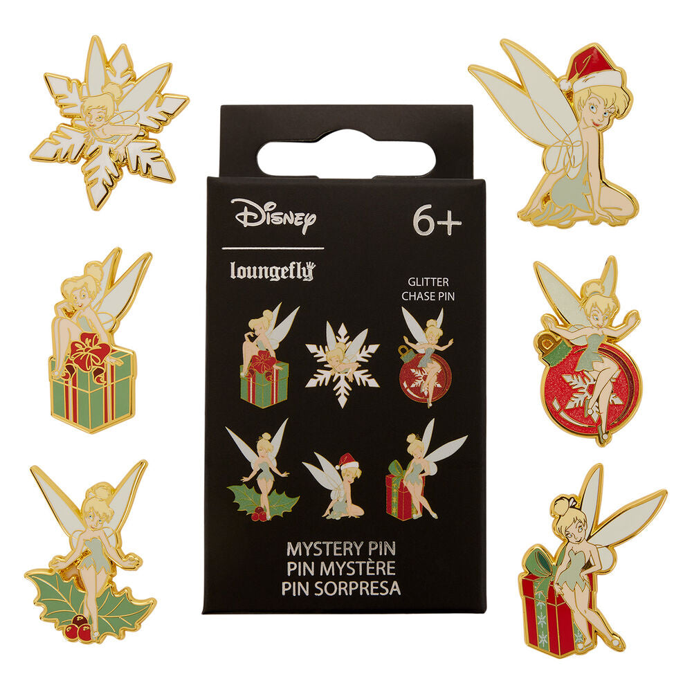 Disney by Loungefly Chapas esmaltadas Blind Box Tinker Bell Holiday Surtido (12)