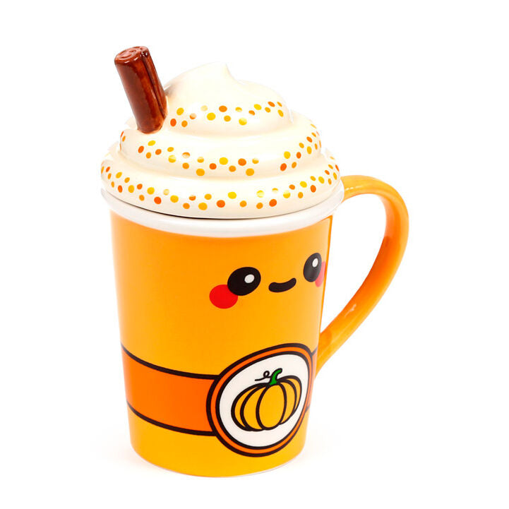 Taza con tapa de Calabaza Foodiemals Latte 325ml Frikytopia