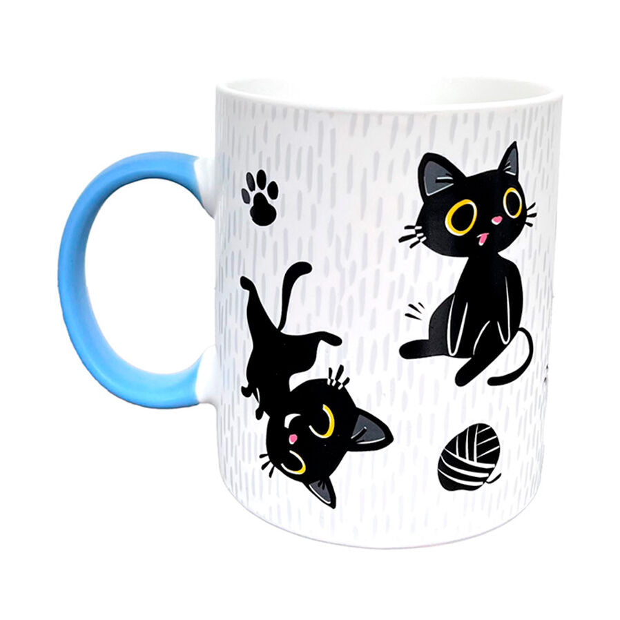 Taza Suerte en el Club del Gato Negro Pusheen Frikytopia
