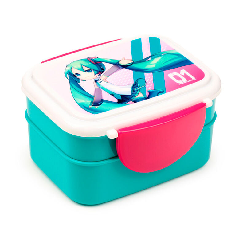 Sandwichera + cubiertos Hatsune Miku Frikytopia