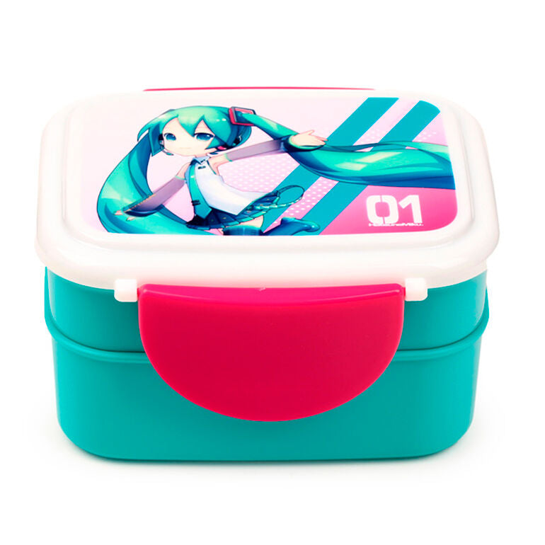 Sandwichera + cubiertos Hatsune Miku