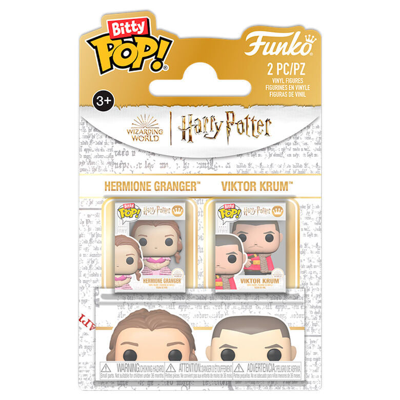 Harry Potter Pack de 2 Figuras Bitty POP! Vinyl Hermione & Krum 2,5 cm