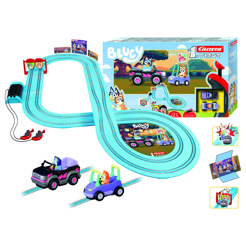 Circuito carreras Bluey & Bingo Let's Go Bluey