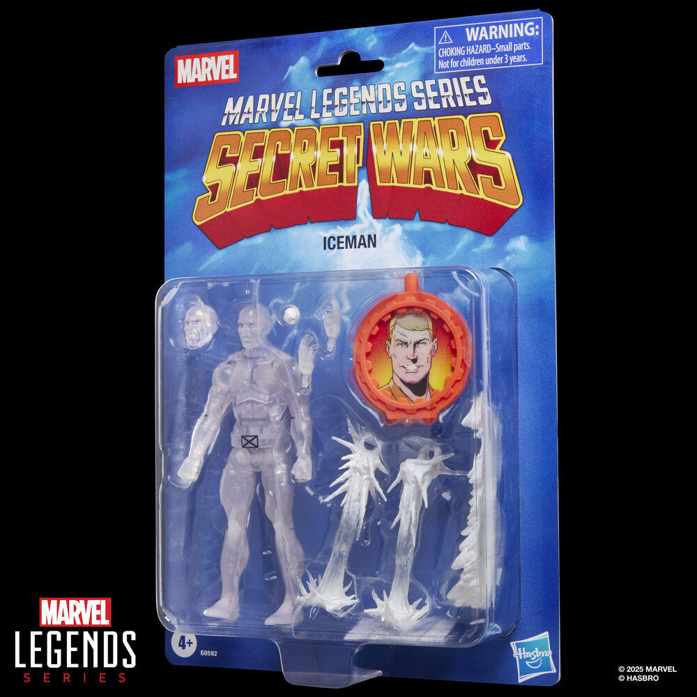 Secret Wars Marvel Legends Retro Figura Iceman 15 cm