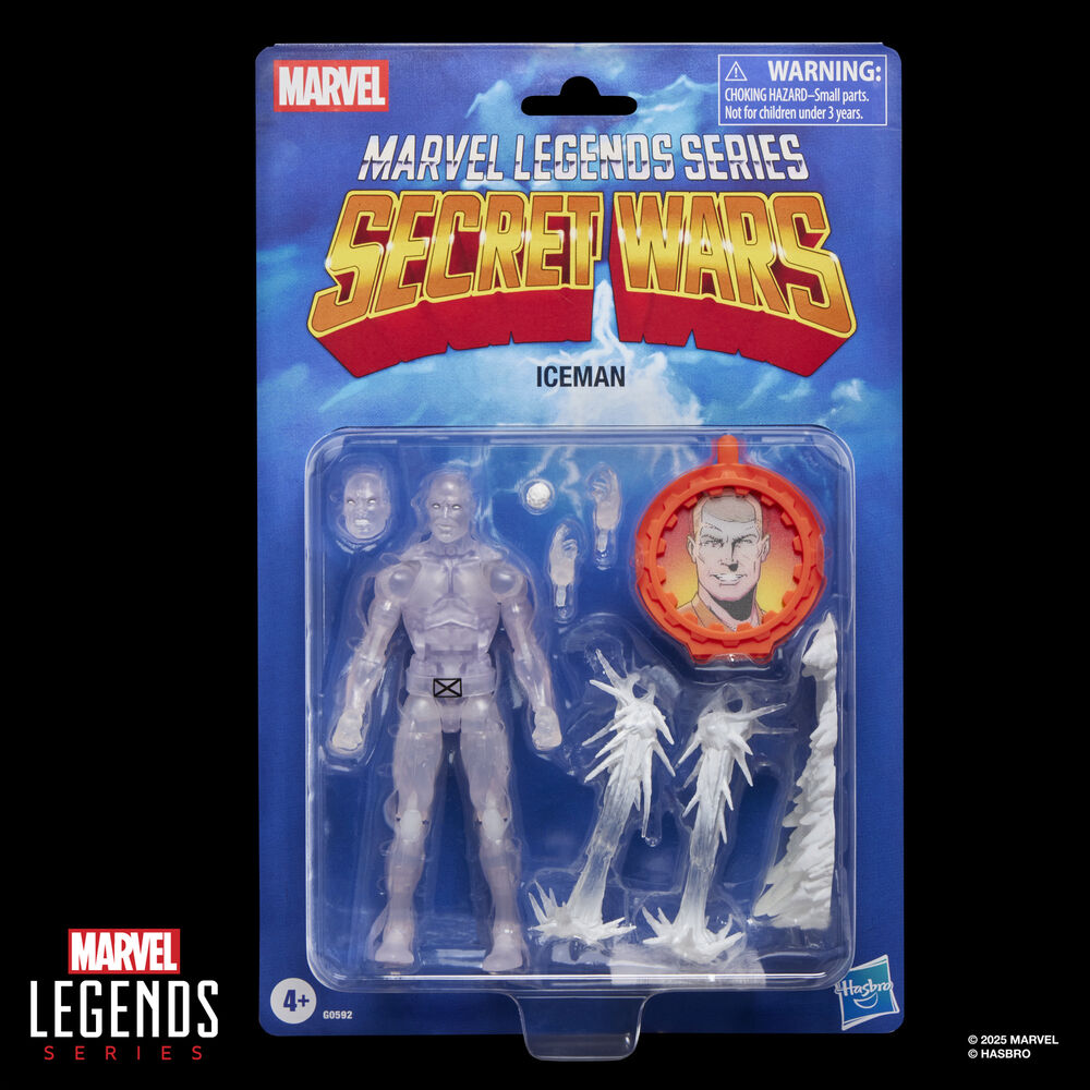 Secret Wars Marvel Legends Retro Figura Iceman 15 cm