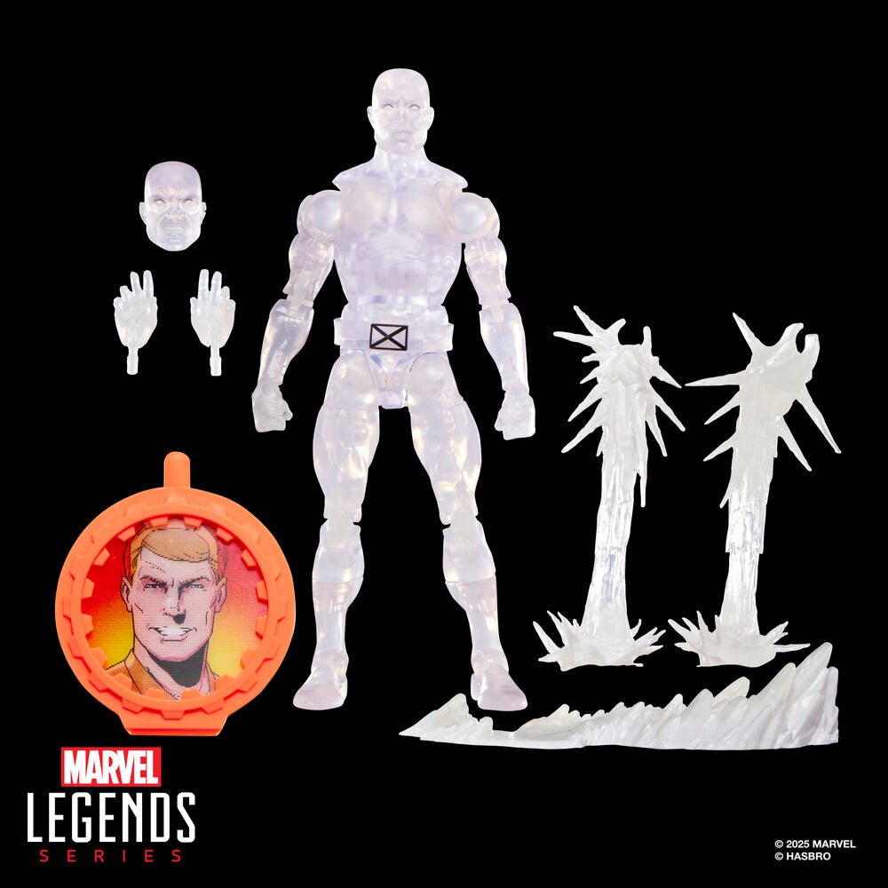 Secret Wars Marvel Legends Retro Figura Iceman 15 cm