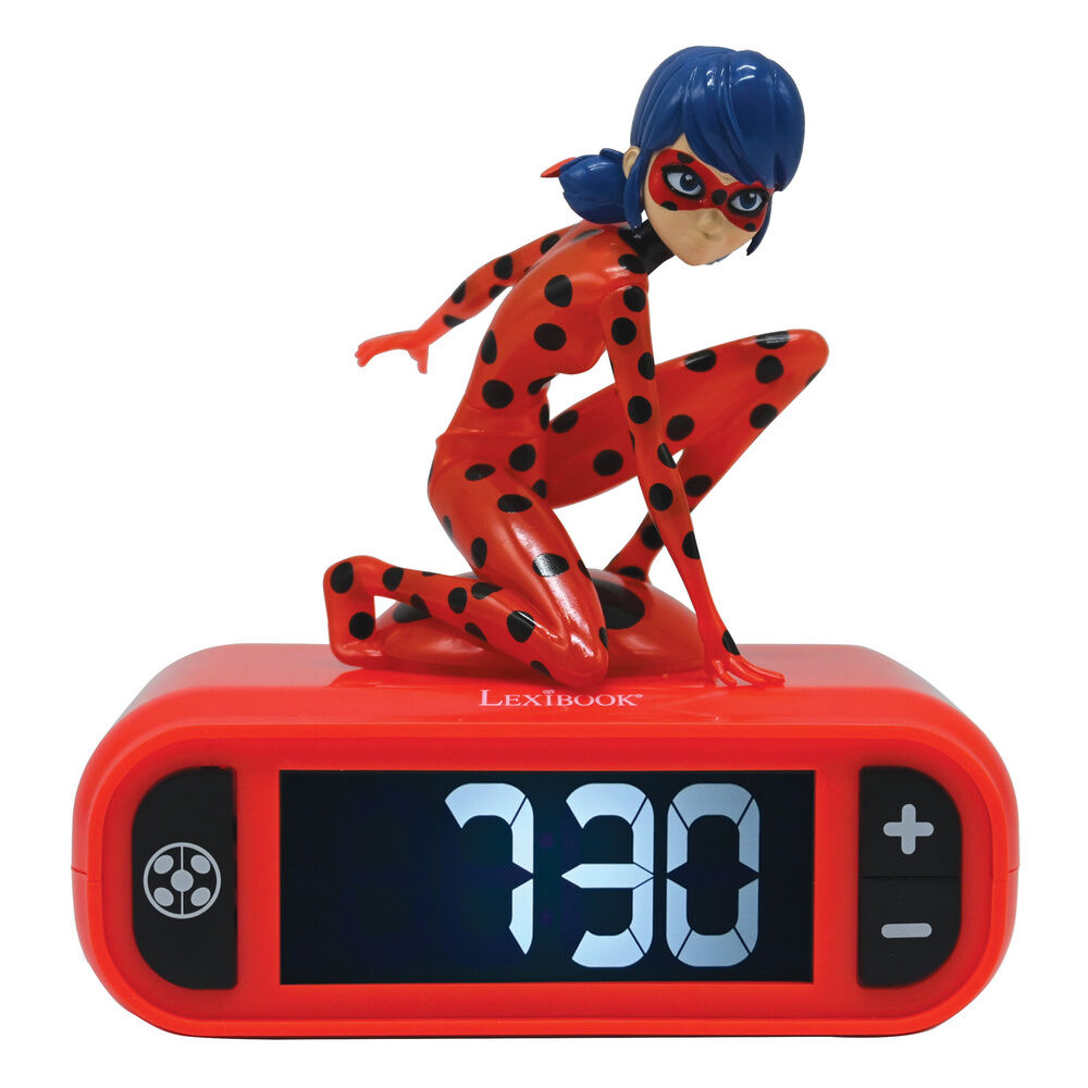 Reloj Despertador Luz Nocturna 3D Prodigiosa Lady bug Frikytopia