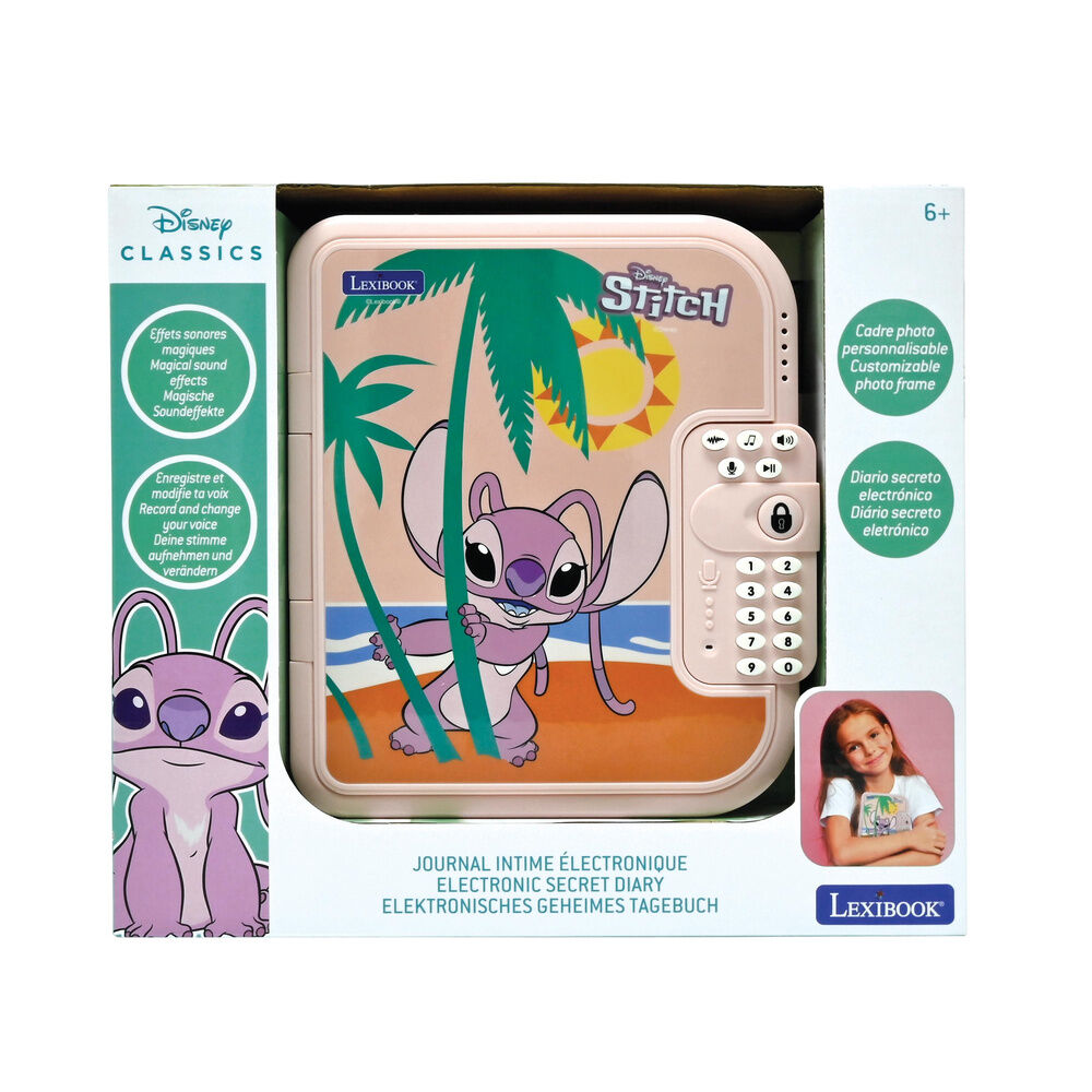 Diario Electronico Angel Stitch Disney