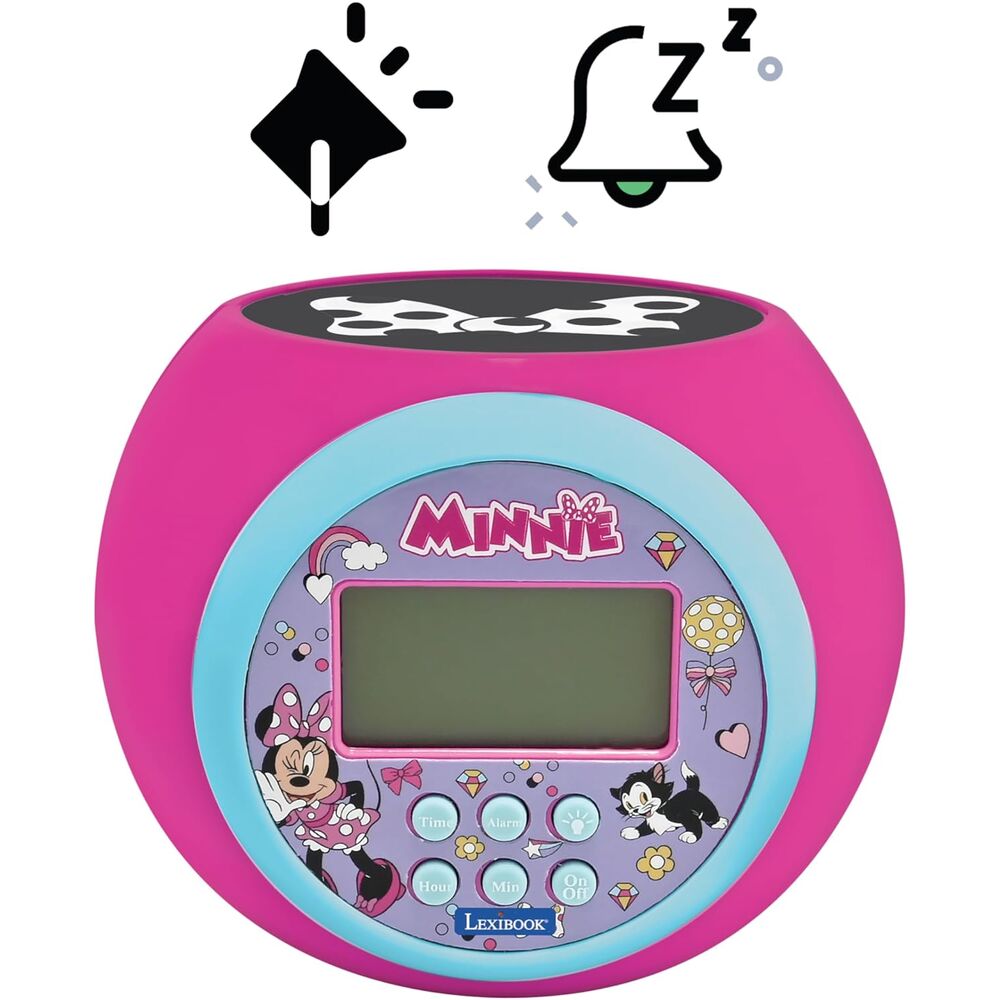 Reloj Despertador Proyector Minnie Disney