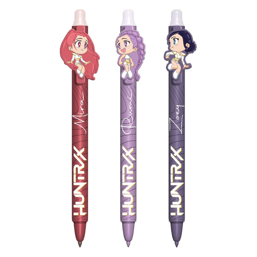 KPop Demon Hunters Pack de 3 Bolígrafos de gel Erasable