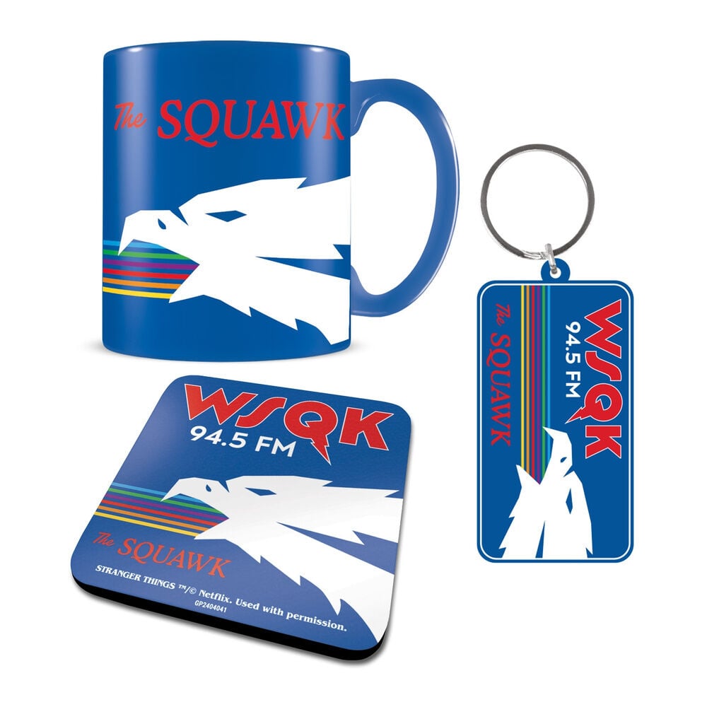 Set Taza + Posavasos y llavero Stranger Things 5 Frikytopia