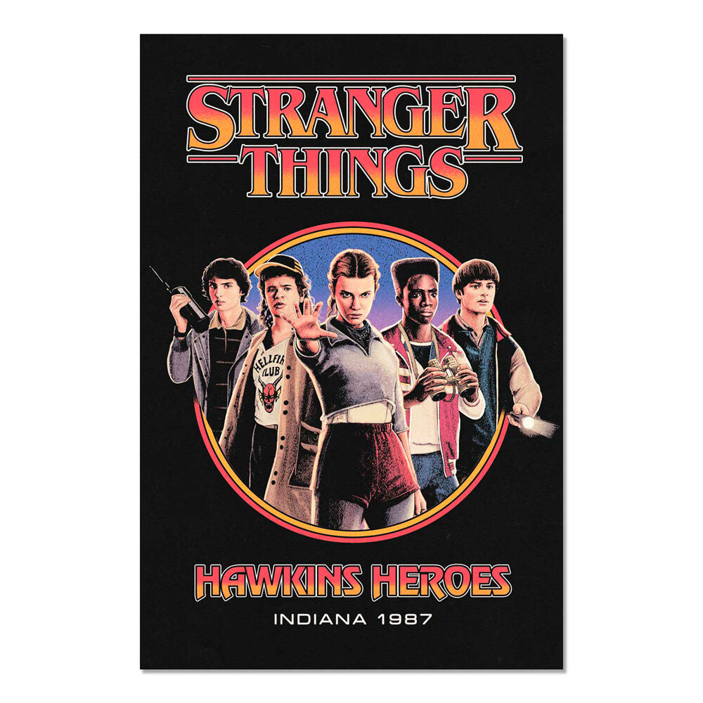 Poster Hawkins Heroes Stranger Things Frikytopia