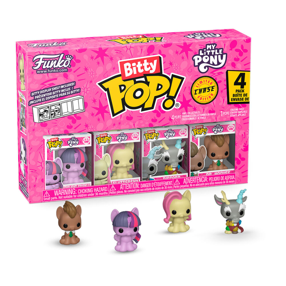 Mi pequeño pony Pack de 4 Figuras Bitty POP! Vinyl TwilightSparkle w/CH 2,5 cm