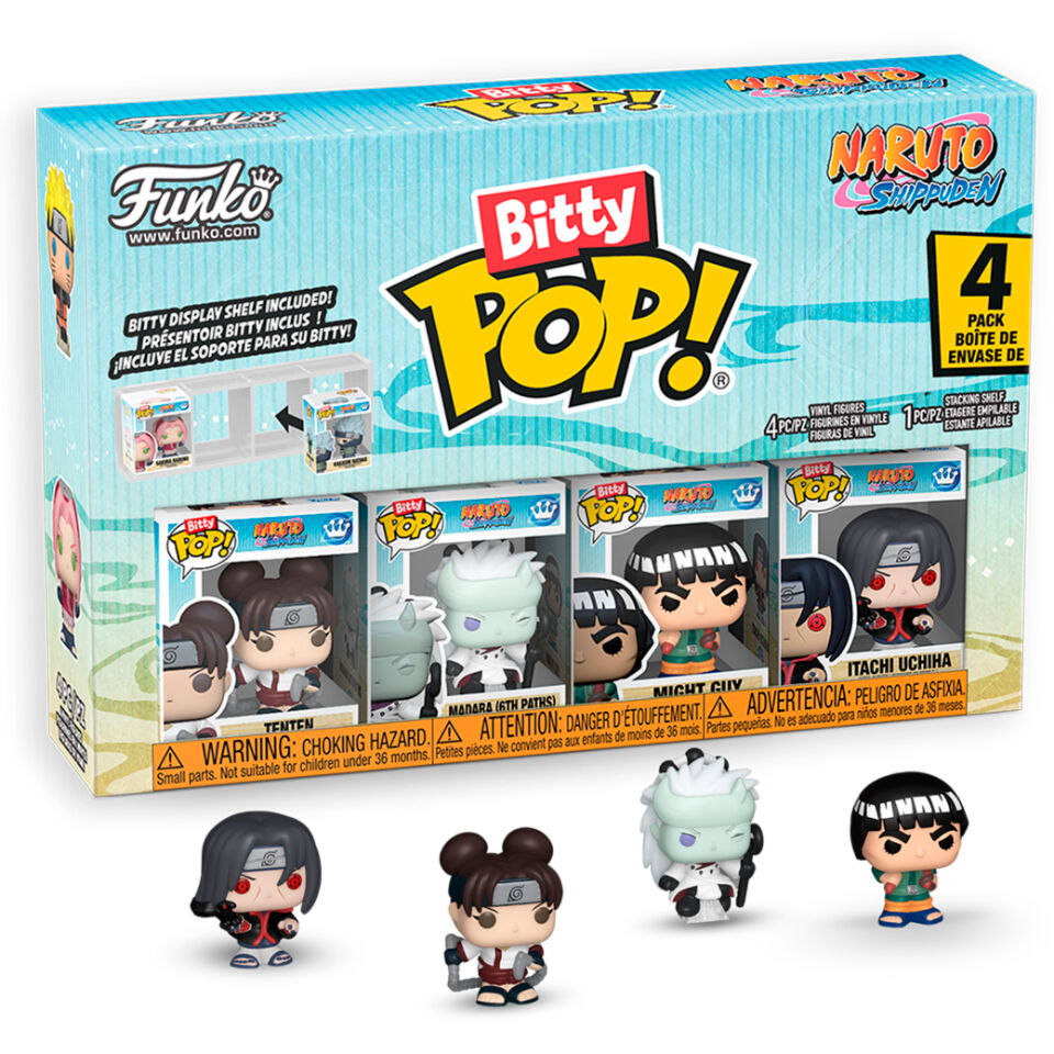 Naruto Shippuden Pack de 4 Figuras Bitty POP! Vinyl Battles 2,5 cm