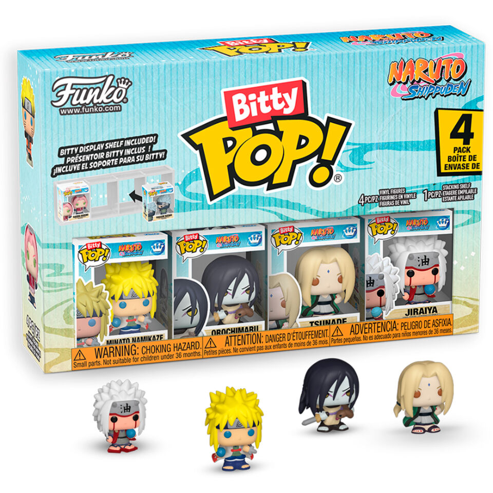 Naruto Shippuden Pack de 4 Figuras Bitty POP! Vinyl Team 2 2,5 cm