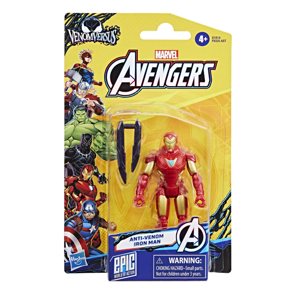 Figura Iron Man Anti- Venom Los Vengadores Avengers Marvel 10cm Frikytopia