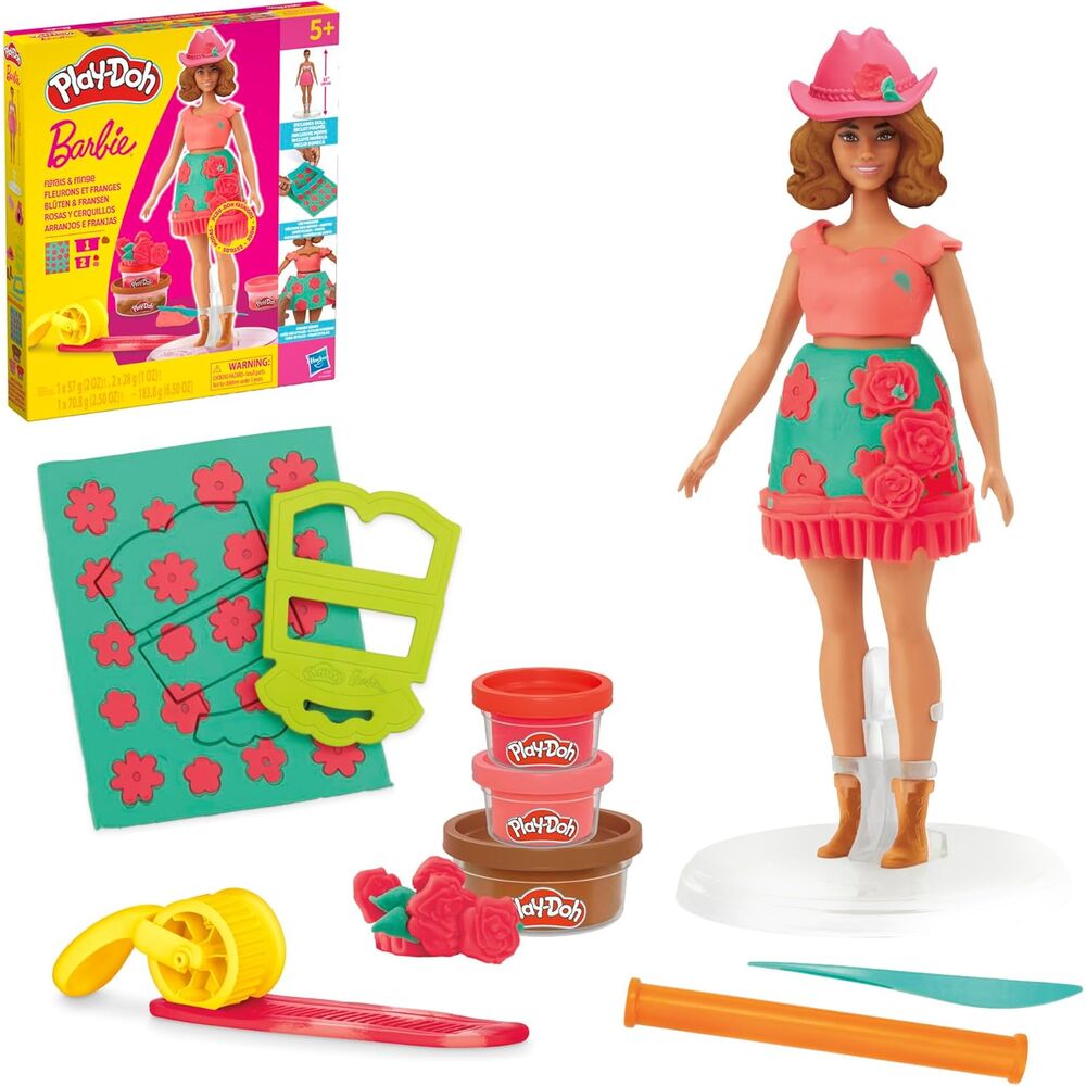 Rosas y Cerquillos Barbie Play-Doh Frikytopia