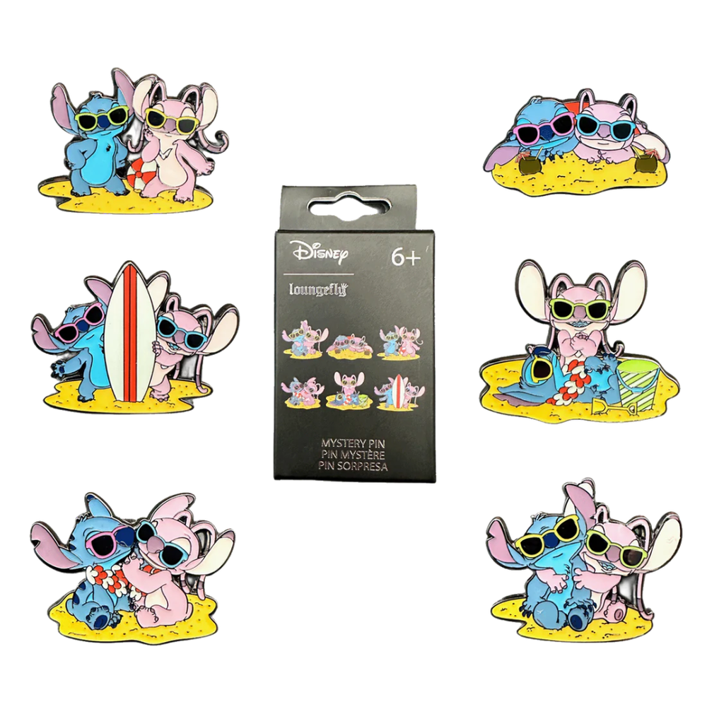 Disney Mystery Minis Minifiguras 5 cm Expositor Stitch and Angel Beach Scene (12)