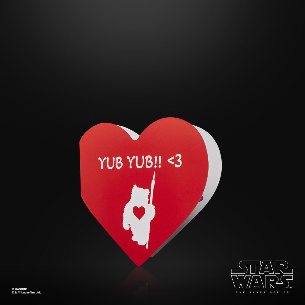 Star Wars Black Series Figura Ewok (Valentine’s Day Edition) 15 cm