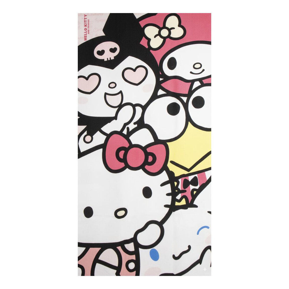 Toalla Hello Kitty and Friends microfibra Frikytopia