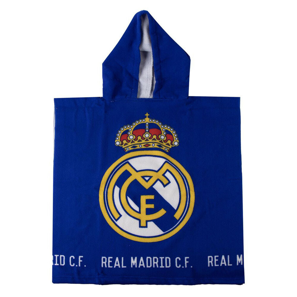 Poncho toalla Real Madrid microfibra Frikytopia