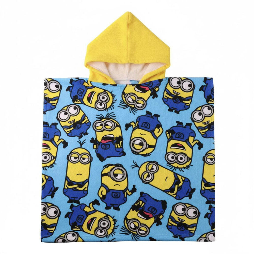 Poncho toalla Minions microfibra Frikytopia