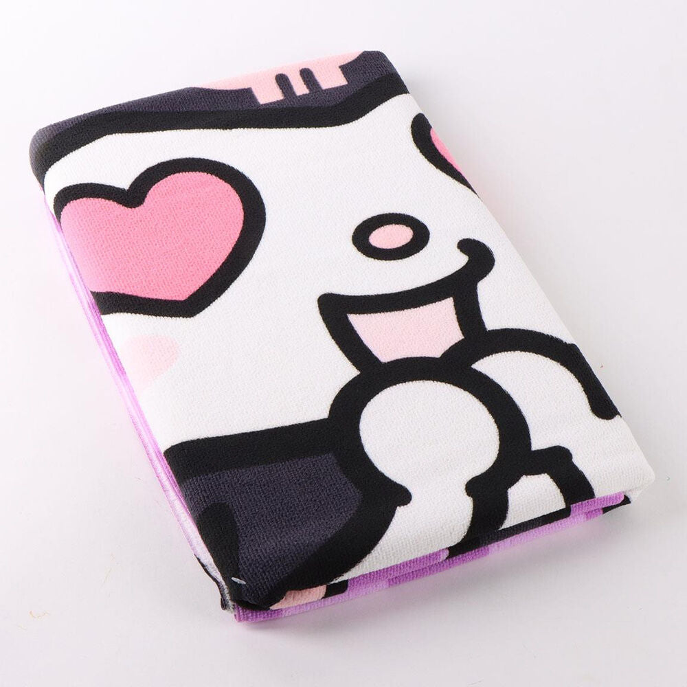 Toalla Kuromi Hello Kitty microfibra