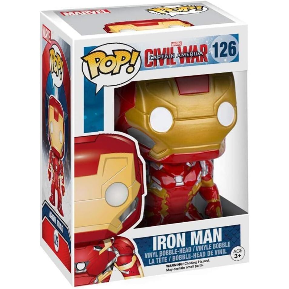 Captain America Civil War POP! Vinyl Cabezón Iron Man 10 cm