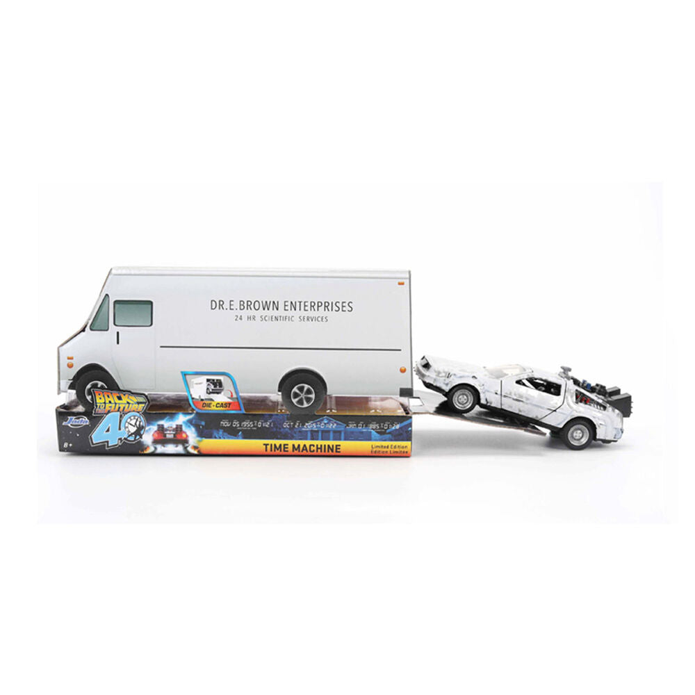 Replica Dlorean Efecto Hielo Time Machine 40th Anniversary Regreso al Futuro Frikytopia
