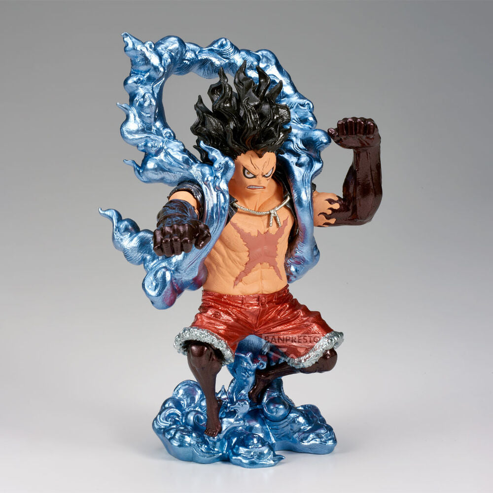 Figura banpresto one piece king of artist monkey d.luffy (snakeman) 19cm