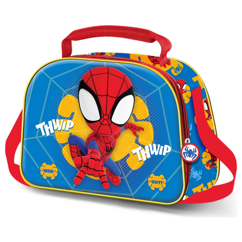 Bolsa portameriendas 3D Web Out Spiderman Marvel Frikytopia