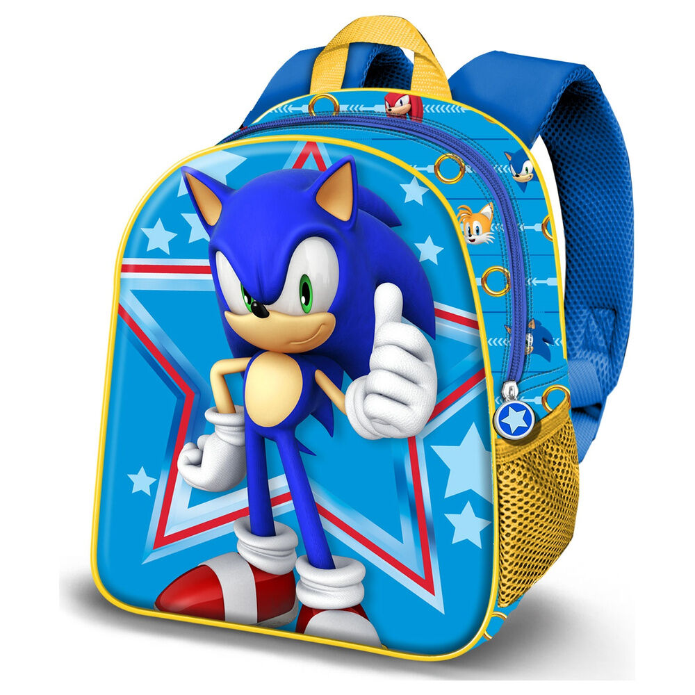 Mochila 3D Star Sonic the Hedgehog 31cm Frikytopia