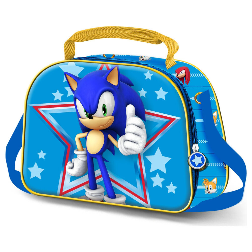 Bolsa portameriendas 3D Star Sonic the Hedgehog Frikytopia