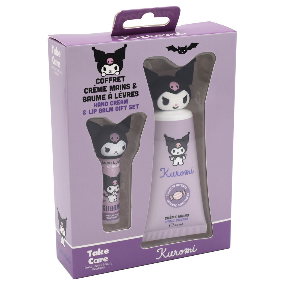 Crema manos + balsamo labial Kuromi Hello Kitty Frikytopia