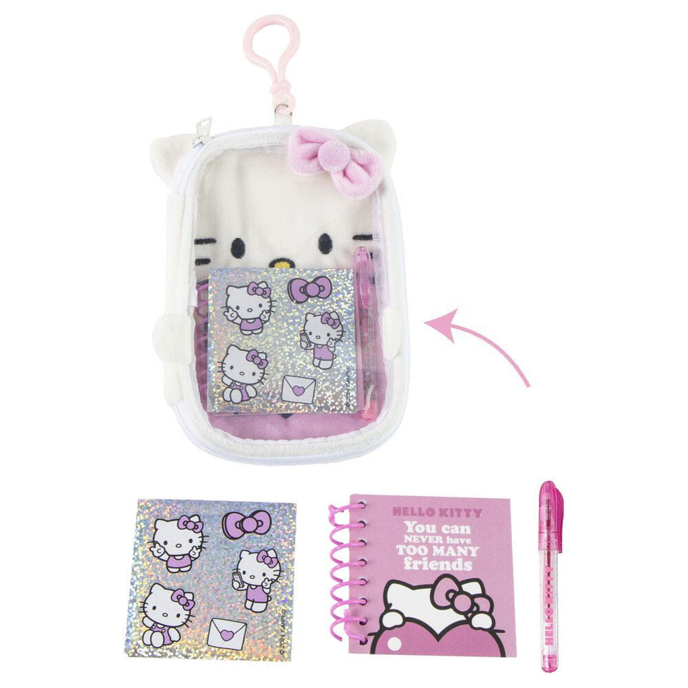 Sanrio Set de Papelería de Peluche Hello Kitty