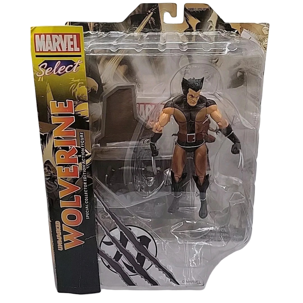 Figura Lobezno desenmascarado Marvel Select 18cm
