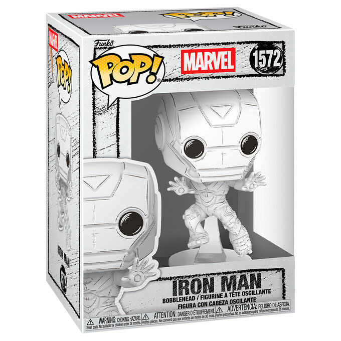 Marvel POP! Vinyl Figura Sketched - Iron Man 9 cm