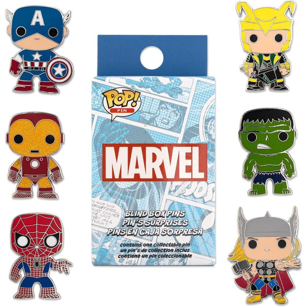 Marvel Loungefly POP! Pin Chapas esmaltadas Group 3 cm Surtido (12)