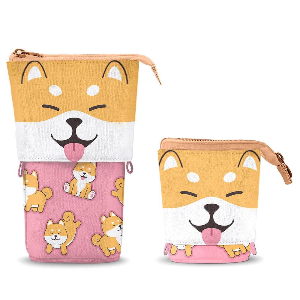 Oh My Pop! Cute Estuche para lápices Shiba Pink