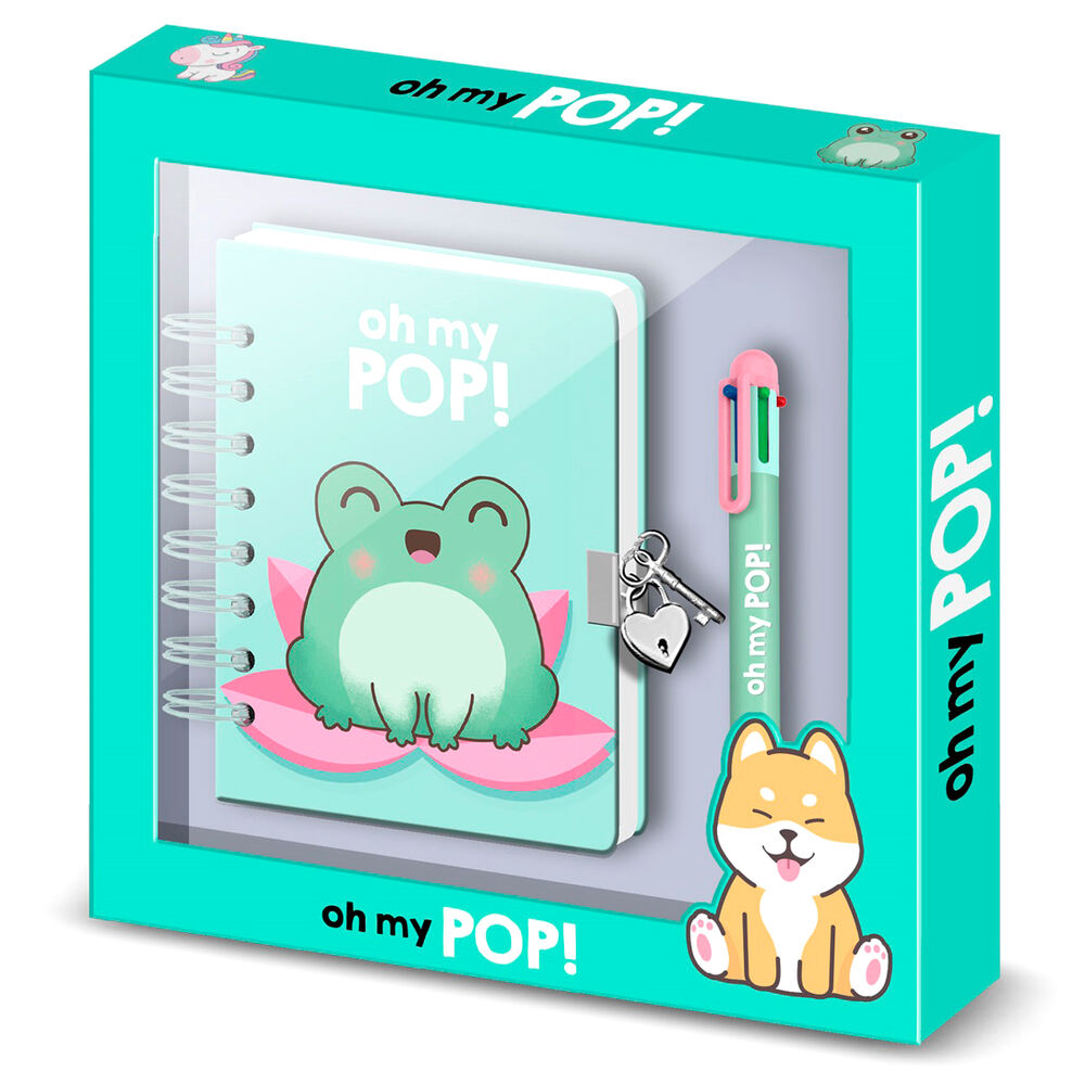 Diario + boligrafo Froggy Oh My Pop! Frikytopia